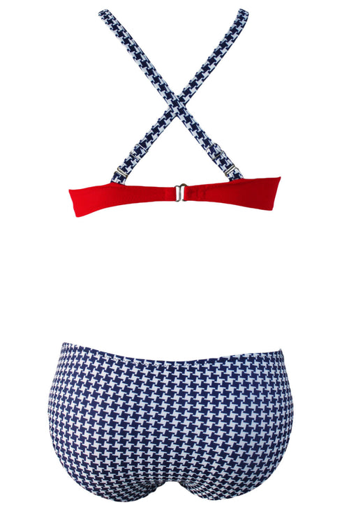 Sexy Padded Gather Push-Up Bikini Set